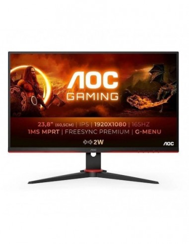 Monitor gaming aoc 24g2spae/bk 23.8'/...